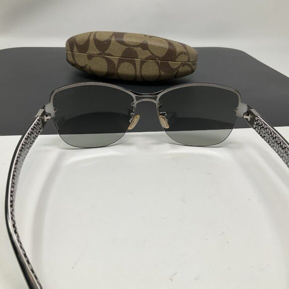 Coach HC7013B Hayley Women’s Designer Sunglasses Dark Silver w/ Case main image 11